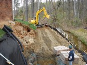 Retaining wall construction